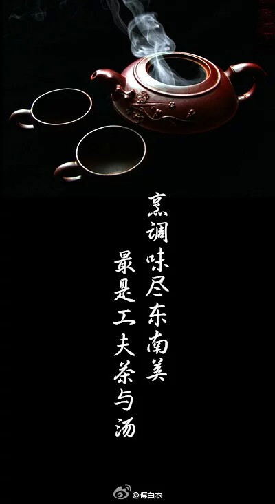 【古风·茶诗】烹调味尽东南美,最是功夫茶与汤.