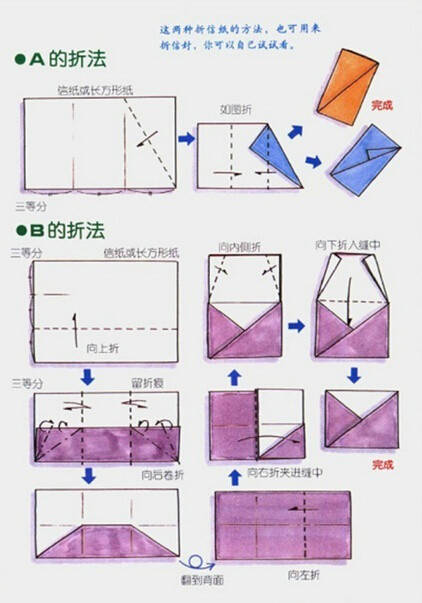 简单的折信封教程