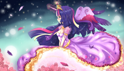 mylittlepony小马宝莉 拟人 紫悦公主 画师:ming id:50298681