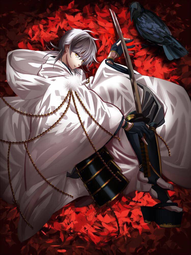 【侵删】#鹤丸国永#刀剑乱舞#插画#手绘#唯美#少年#半次元#游戏#漫画