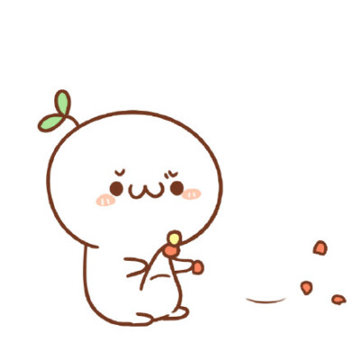 长草的颜文字君系列-摘花瓣 @两条毛腿肩上扛