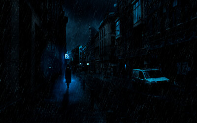 古风 雨夜