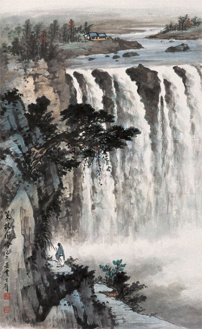 国画大师黄君璧山水画欣赏