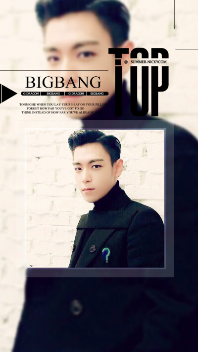 top#崔胜贤#bigbang#原创高清手机壁纸#微博:summer_nickycom原创