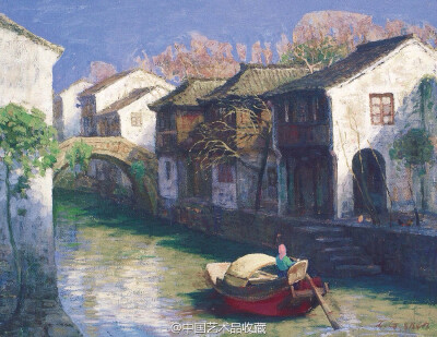 小镇绘画