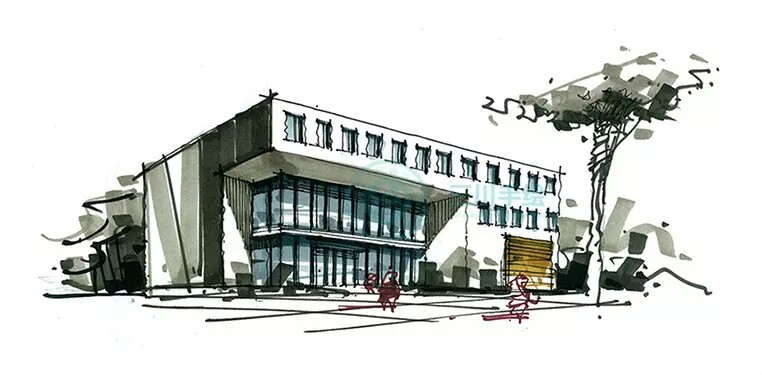 钢笔画,基础临摹,建筑手绘,建筑风景,马克笔基础