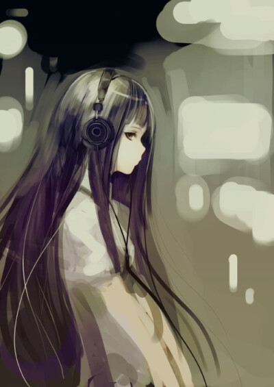 二次元少女耳机