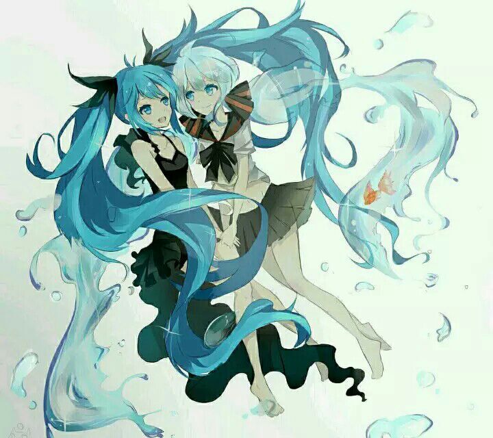 初音未来#水里#气泡#金鱼#二次元#唯美#插画#壁纸#喜欢就抱图吧#关注