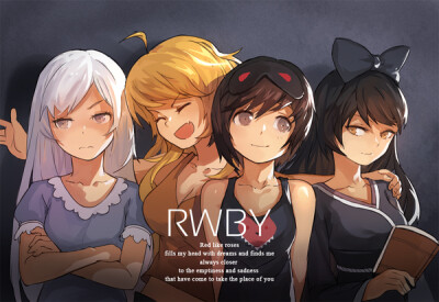 动漫 插画 少女 封面 头像 人物 p站 二次元 壁纸 原创 rwby 四人