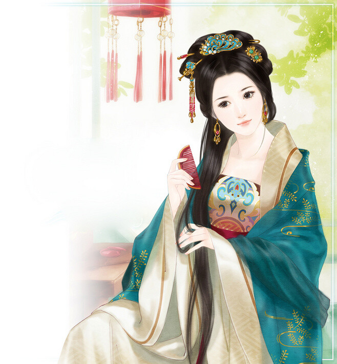 手绘 古风女子