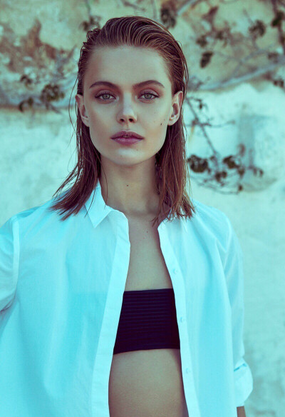 瑞典超模frida gustavsson出镜瑞典《elle》2015年7月刊大片