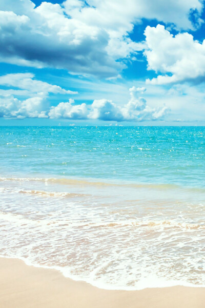 蓝天 阳光 白云 大海 沙滩