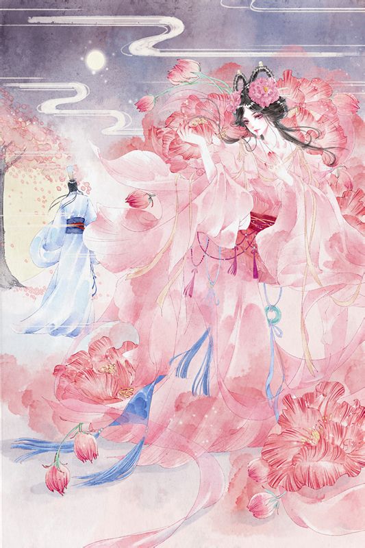 《游园惊梦》中的芙蓉花精 堆糖,美图壁纸兴趣社区
