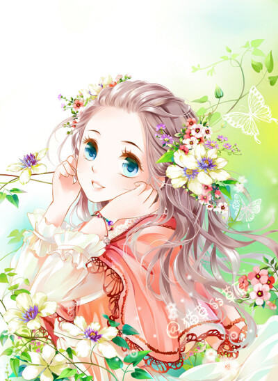 动漫图(花海边境)