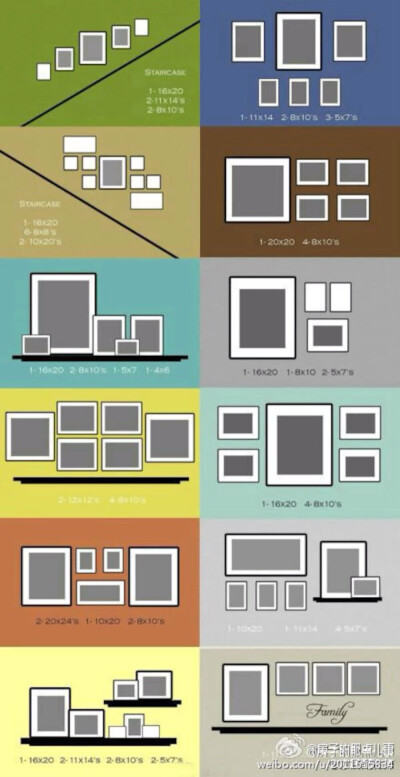照片墙的摆放