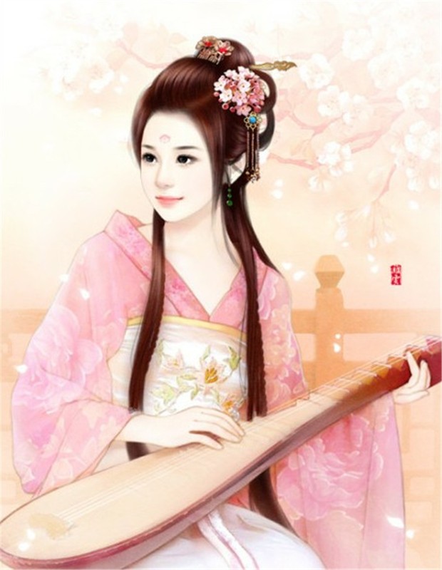 手绘古装美女