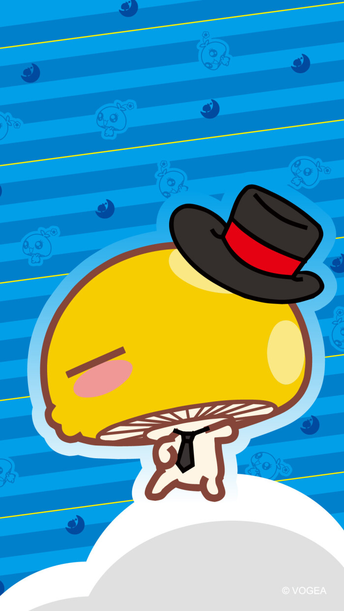 蘑菇点点手机壁纸 绅士