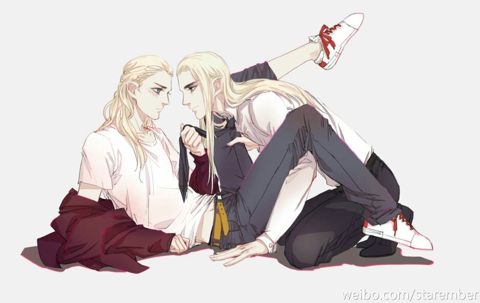 霍比特人#密林父子#瑟莱#tl#瑟兰迪尔#thranduil#莱戈拉斯#legolas