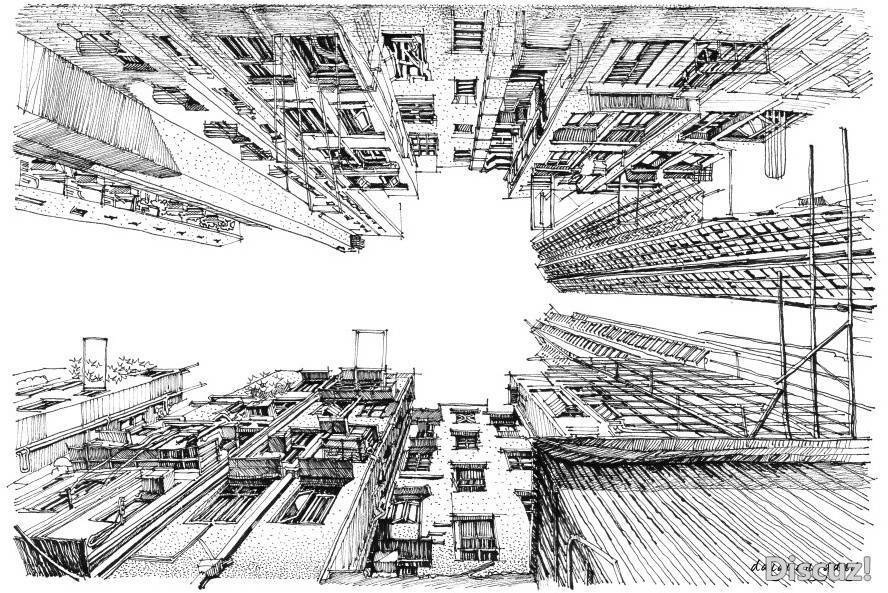 建筑速写(_)莫过于要暂停更新了,再见了小伙伴们,明天高考结束后见