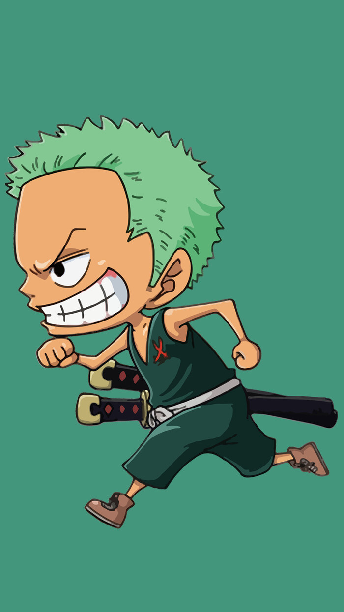 奔跑吧 海贼王 one piece 可爱萌系壁纸 剑客 索隆 小时候