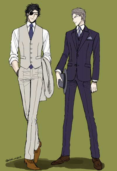 动漫男生西装素材 堆糖,美图壁纸兴趣社区