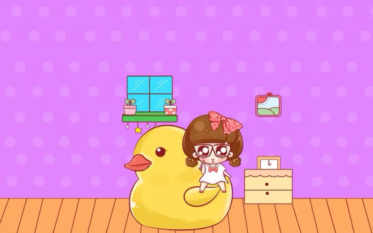 小小鹏 二次元 美美的 卡通 插画 动漫 场景 手机 壁纸 电脑 桌面 美