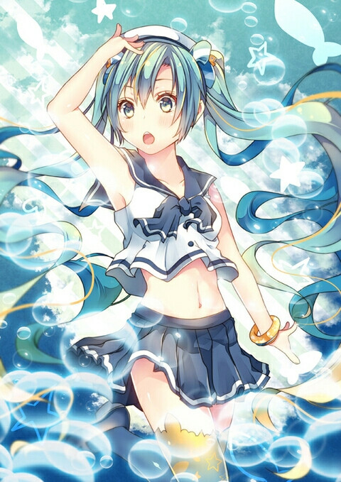 初音未来 歌姬 美少女 动漫 二次元 萌 可爱 梦幻 唯美 头像 女孩