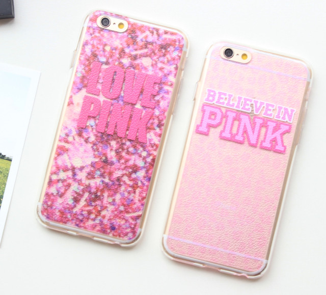 甜美pink粉色iphone6豹纹手机壳 苹果6plus 4.7寸软壳保护套外壳