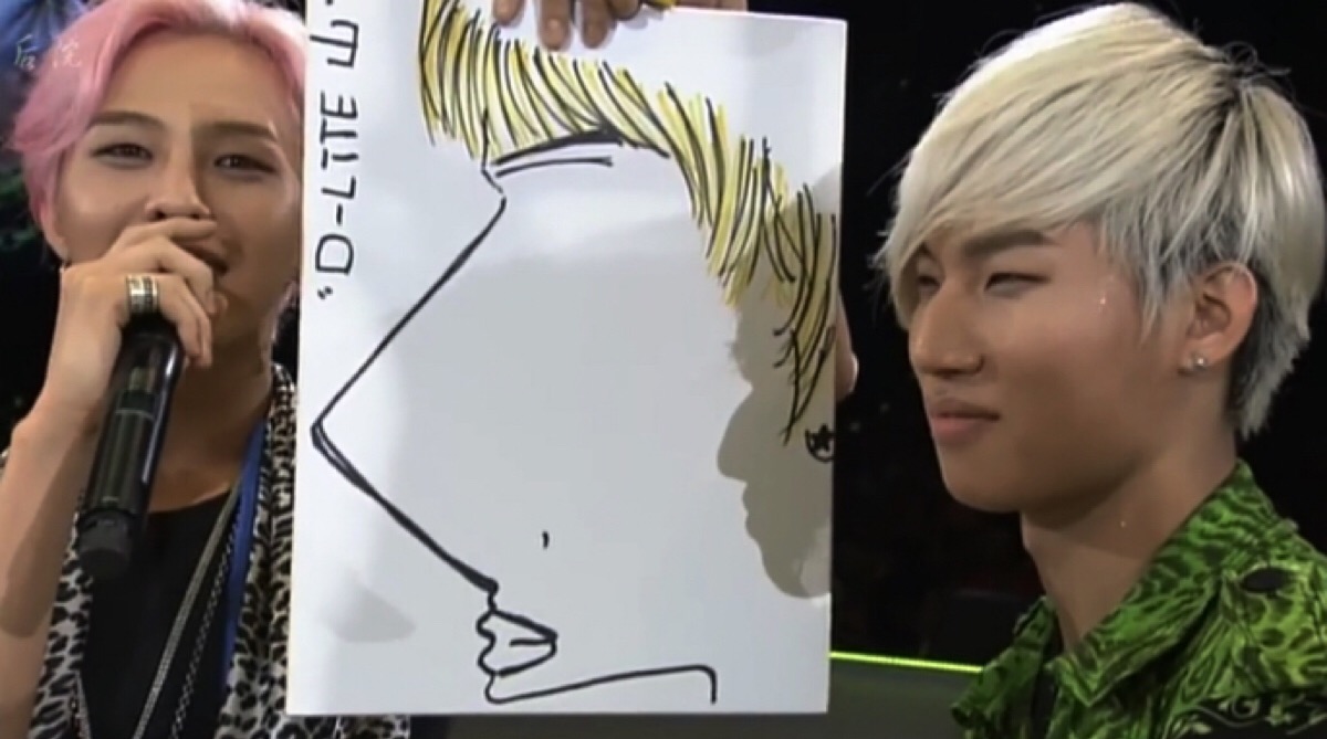 bigbang fantastic baby-2012 fanclub event in japan "山"为题作画