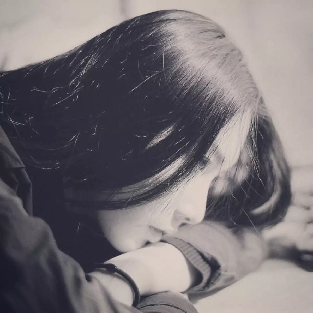 黑白,女生头像