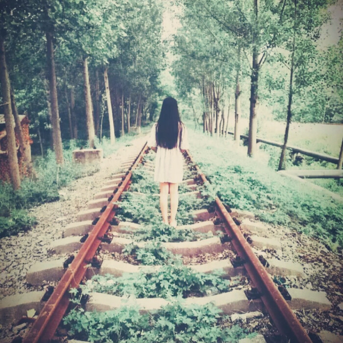 女头,清纯,背影.