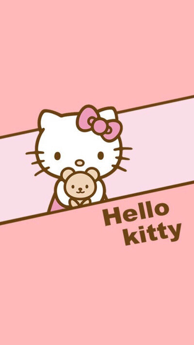 iphone壁纸横铺卡通动漫可爱hellokitty