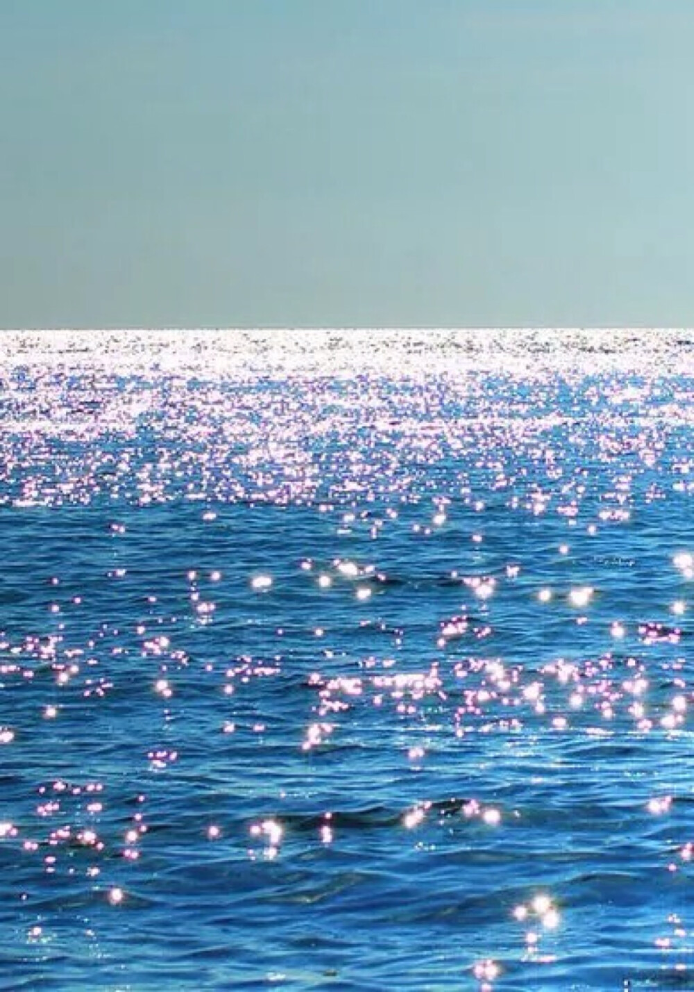 唯美自然风景 蓝天碧水 海洋 海面 波光粼粼 唯美壁纸 iphone手机壁纸