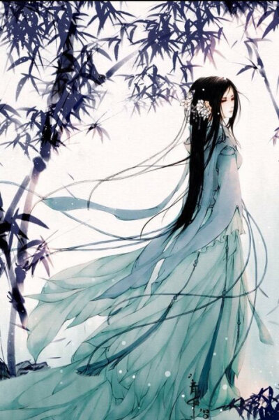 古风,背影