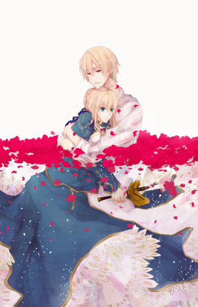 saber 吾王 fate\zero fate stay night 亚瑟王 金闪闪 p站 漫画 动漫