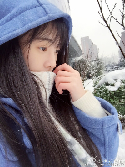 下雪啦/清新/少女/冬日 /snh48鞠婧祎de小日常