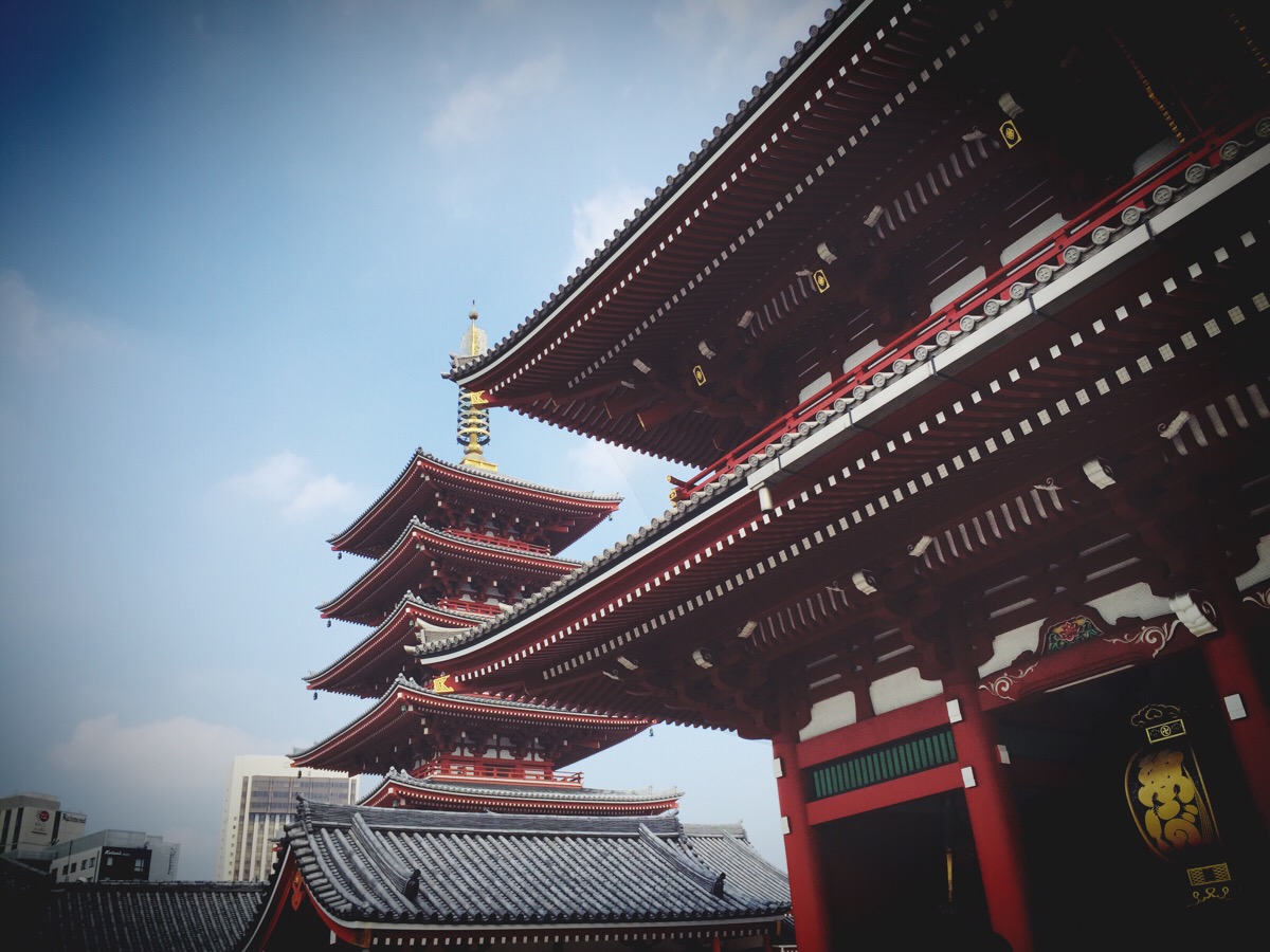 日本 浅草寺 古建筑