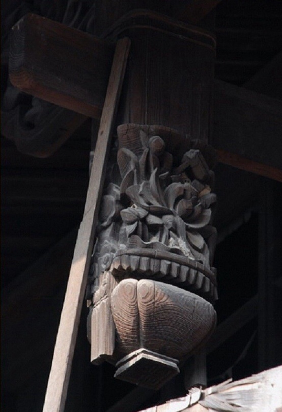 中国古建小品 垂花 又称垂桶,悬钟,施用于传统建筑中不