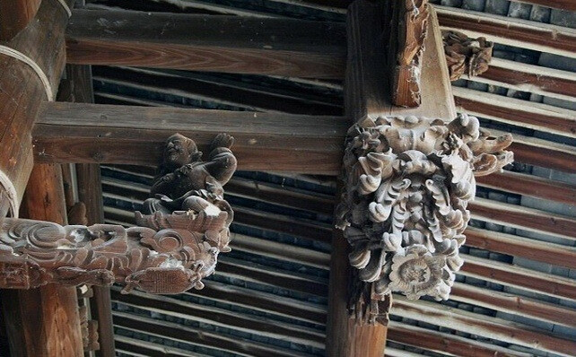 中国古建小品 垂花 又称垂桶,悬钟,施用于传统建筑中不