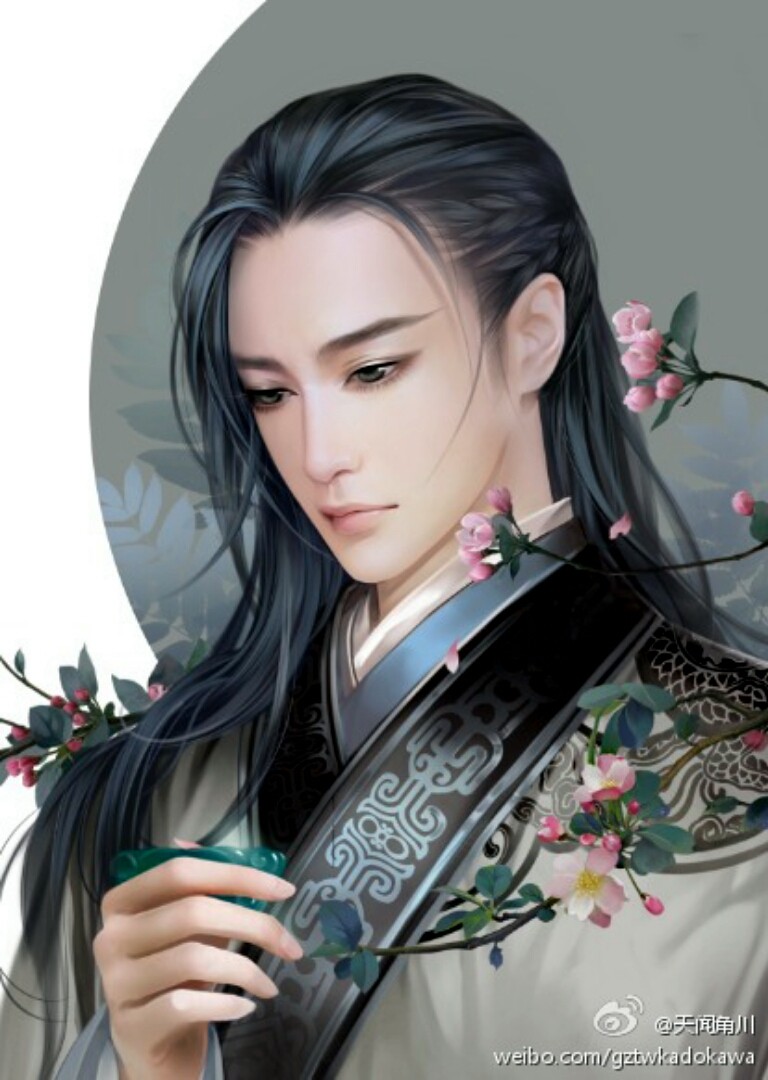 有匪君子 妖孽 美男 汉服 手绘 中国风 翩翩君子 水粉 古风 复古