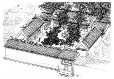 老北京四合院历史悠久,构成独特,四合院虽为居住建筑,却蕴含着深刻的