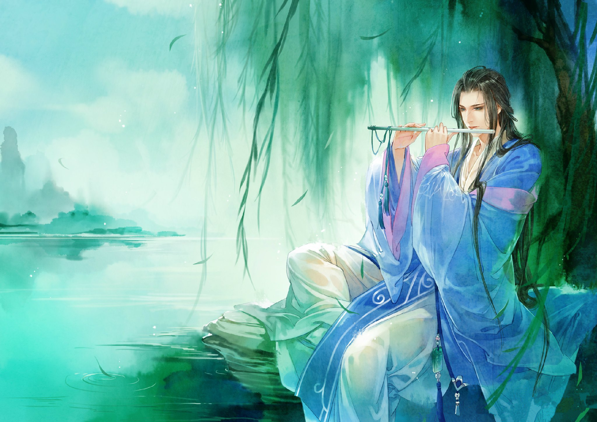 2015年9月15日 16:05 关注 古风 美男 插画绘画 封面壁纸 评论