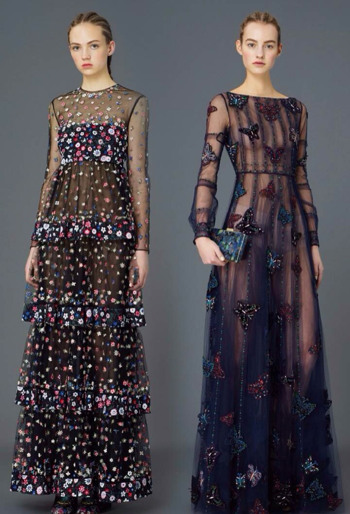 valentino pre-fall 2015.虽然是过渡系列,但应能美得仙气缭绕.