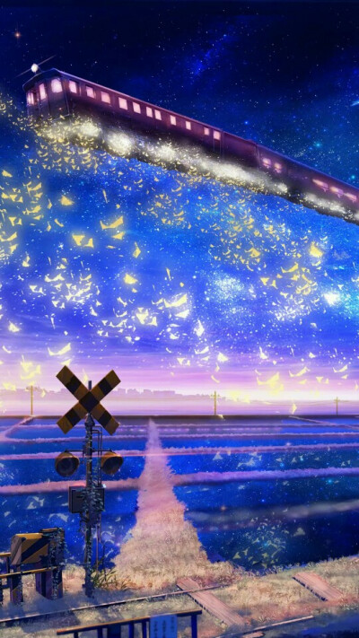 p站 pixiv 插画 唯美 动漫 二次元 手绘 板绘 场景 壁纸 星空