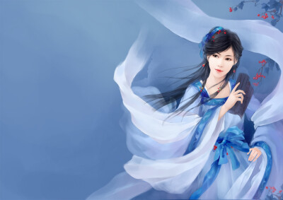 〔 古风美人 〕作者" 痕迹画廊°
