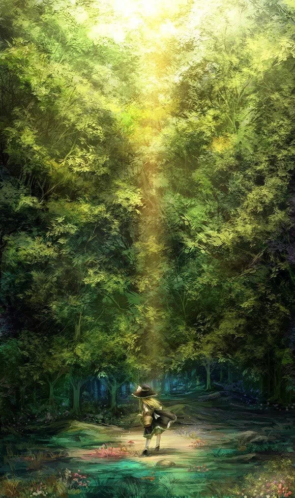 二次元 美景 风景 动漫美景 插画 场景 星空 天空 美图 美景图 最美