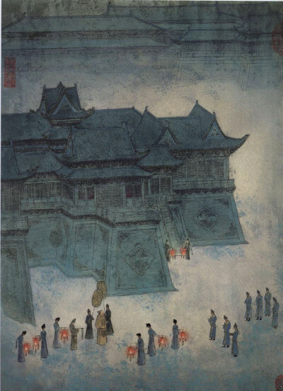 长恨歌诗意图_吴声,于水1984年获奖作品_现藏中国美术馆 画里充满了柔