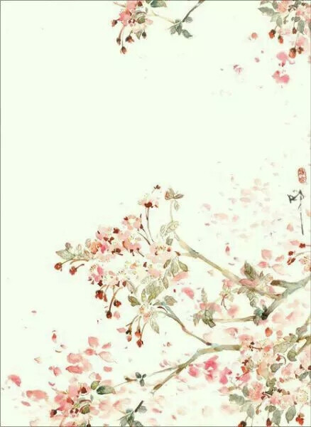 水彩 古画 素描 花朵涂鸦王国 #梦幻唯美# #古风素材# #水墨# #背景