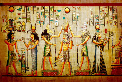 埃及古老的壁画