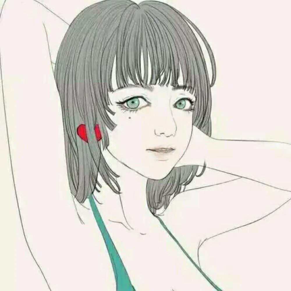 头像 女头 个性 动漫 次元 手绘_长安 - 堆糖,美图
